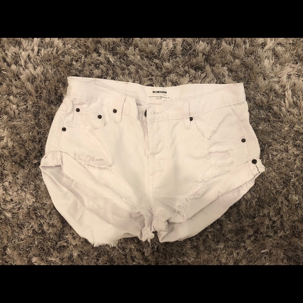 One teaspoon white bandits shorts